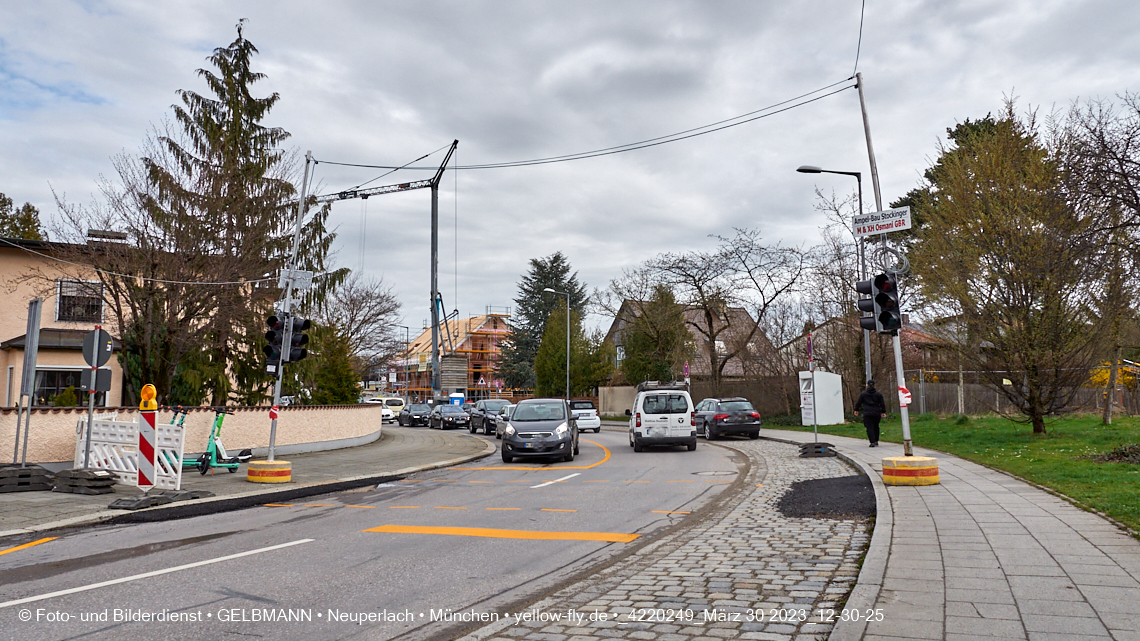 31.03.2023 - Baustelle zu einem Mehrfamilienhaus in der Niederalmstraße 16